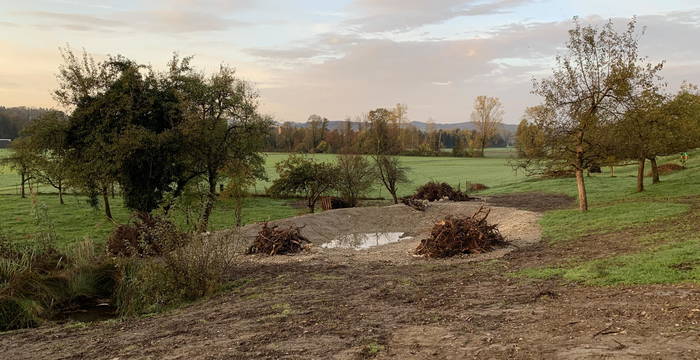 Blick auf die aufgewertete Parzelle