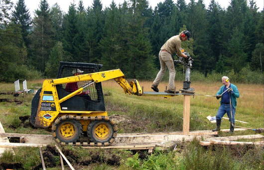 Bauarbeiten (Foto: Pro Natura SGA)