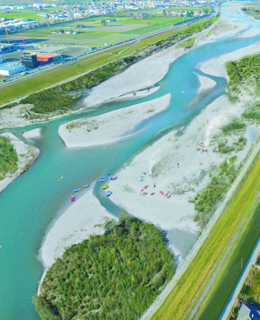 So könnte der Rhein bei Lustenau aussehen.